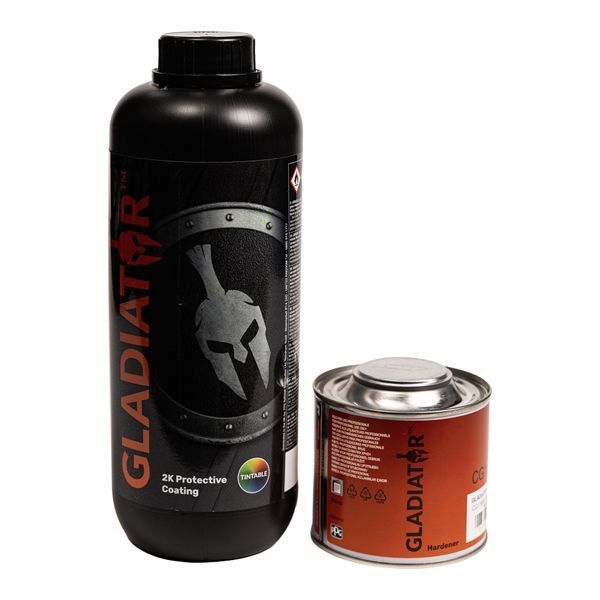 Gladiator Tintable 1L - структурне акрилове покриття + затвердник