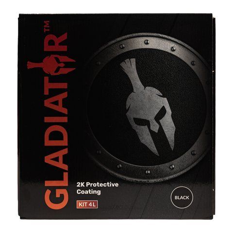 Gladiator Black 4L - структурне акрилове покриття + затвердник