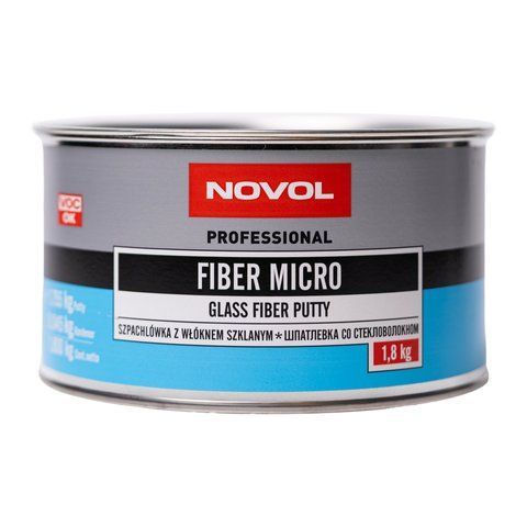 Novol Professional FIBER MICRO 1.8кг - поліефірна шпаклівка зі скловолокном